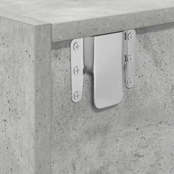 Szafki RTV 2 szt. Beton Szary 80x31x25,5 cm Drewno klejone
