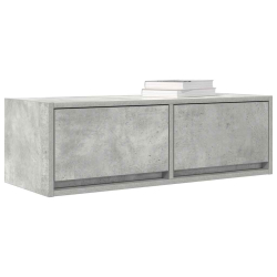 Szafki RTV 2 szt. Beton Szary 80x31x25,5 cm Drewno klejone