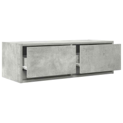 Szafki RTV 2 szt. Beton Szary 80x31x25,5 cm Drewno klejone