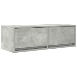 Szafki RTV 2 szt. Beton Szary 80x31x25,5 cm Drewno klejone