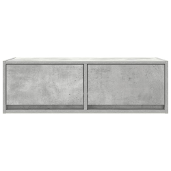Szafki RTV 2 szt. Beton Szary 80x31x25,5 cm Drewno klejone