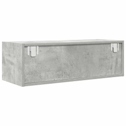 Szafki RTV 2 szt. Beton Szary 80x31x25,5 cm Drewno klejone