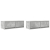 Szafki RTV 2 szt. Beton Szary 80x31x25,5 cm Drewno klejone