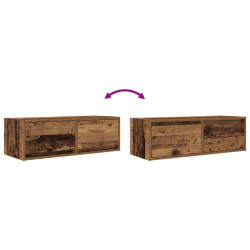 Szafka RTV Stare drewno 80x31x25,5 cm Drewno klejone