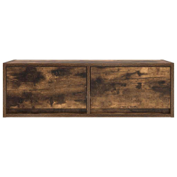 Szafki RTV 2 szt. Dąb wędzony 80x31x25,5 cm Drewno klejone