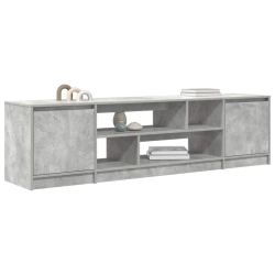 Szafka RTV Beton Szary 188,5x41x50 cm Drewno klejone