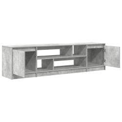 Szafka RTV Beton Szary 188,5x41x50 cm Drewno klejone