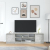 Szafka RTV Beton Szary 188,5x41x50 cm Drewno klejone