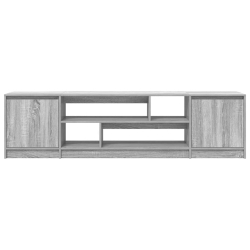 Szafka RTV Szara Sonoma 188,5x41x50 cm Drewno klejone
