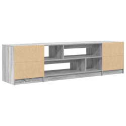 Szafka RTV Szara Sonoma 188,5x41x50 cm Drewno klejone