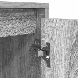 Szafka RTV Szara Sonoma 188,5x41x50 cm Drewno klejone
