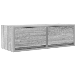 Szafki RTV 2 szt. Szary Sonoma 80x31x25,5 cm Drewno klejone