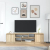 Szafka RTV Sonoma Oak 188,5x41x50 cm Drewno klejone