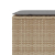 Ławka ogrodowa z poduszką beżowa 110x30x40,5 cm polirattan