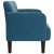 Sofa dwuosobowa niebieska 109 cm aksamitna