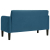 Sofa dwuosobowa niebieska 109 cm aksamitna
