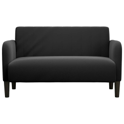 Sofa dwuosobowa czarna 109 cm aksamitna