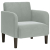 Sofa Fotel z Podłokietnikami Jasnoszary 54 cm Aksamit