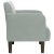 Sofa Fotel z Podłokietnikami Jasnoszary 54 cm Aksamit
