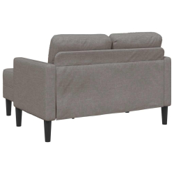 Sofa 2-osobowa z szezlongiem w kształcie litery L, kolor taupe
