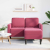 Sofa 2-osobowa z szezlongiem w kształcie litery L