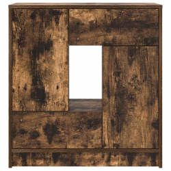 Komoda z szufladami i drzwiami, przydymiony dąb, 70,5x34x74,5cm