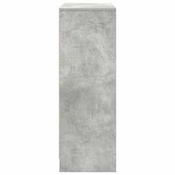 Komoda z szufladami i drzwiami, szarość betonu, 73x31x90 cm