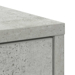 Komoda z szufladami i drzwiami, szarość betonu, 73x31x90 cm