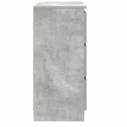 Szafka, szarość betonu, 80x35x76 cm, materiał drewnopochodny