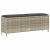 Ławka ogrodowa z poduszką Jasnoszara 110x30x40,5 cm Polirattan