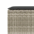 Ławka ogrodowa z poduszką Jasnoszara 110x30x40,5 cm Polirattan