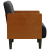 Sofa Fotel z Podłokietnikami Czarny 55 cm Aksamit