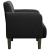 Sofa Fotel z Podłokietnikami Czarny 54 cm Aksamit