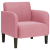 Sofa Fotel z Podłokietnikami Różowy 54 cm Aksamit