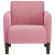 Sofa Fotel z Podłokietnikami Różowy 54 cm Aksamit
