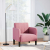 Sofa Fotel z Podłokietnikami Różowy 54 cm Aksamit