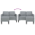 Sofa 2-osobowa z szezlongiem w kształcie litery L, jasnoszara