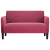 Sofa dwuosobowa wino czerwone 109 cm aksamit
