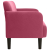 Sofa dwuosobowa wino czerwone 109 cm aksamit