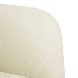 Sofa Fotel z Podłokietnikami Kremowy 54 cm Aksamit