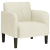 Sofa Fotel z Podłokietnikami Kremowy 54 cm Aksamit