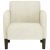 Sofa Fotel z Podłokietnikami Kremowy 54 cm Aksamit