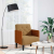 Sofa Fotel z Podłokietnikami Brązowy 55 cm Aksamit