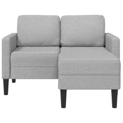 Sofa 2-osobowa z szezlongiem w kształcie litery L Cloud Grey