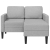 Sofa 2-osobowa z szezlongiem w kształcie litery L Cloud Grey