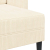 Sofa 2-osobowa z leżanką w kształcie litery L, kremowa, 125 cm