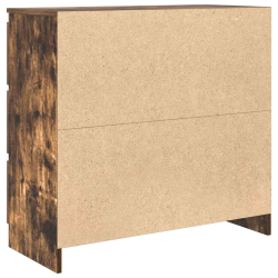 Szafka, przydymiony dąb, 80x35x76 cm, materiał drewnopochodny