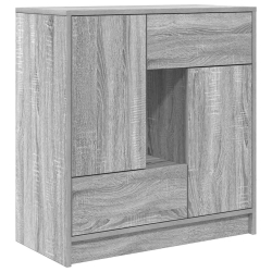 Komoda z szufladami i drzwiami, szary dąb sonoma 70,5x34x74,5cm