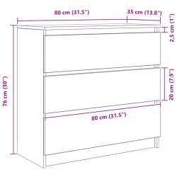 Szafka, stare drewno, 80x35x76 cm, materiał drewnopochodny