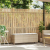 Ławka ogrodowa z poduszką beżowa 110x30x40,5 cm polirattan
